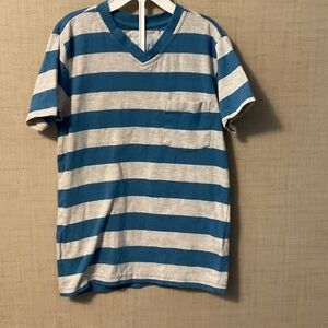Class Club Blue and White Striped Kids Tee